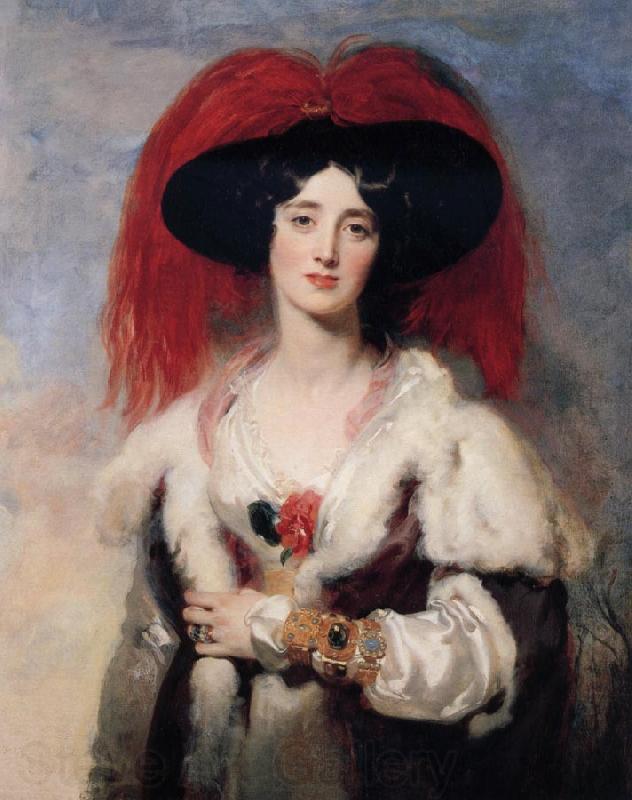 Sir Thomas Lawrence Lady peel Norge oil painting art
